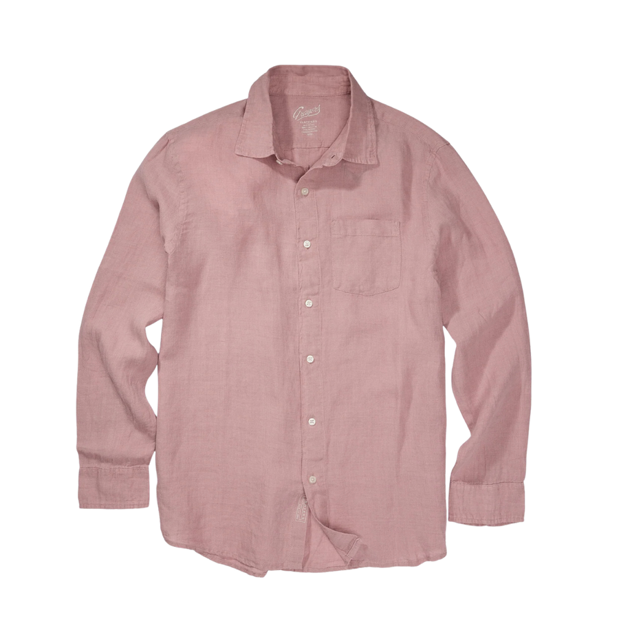 Positano Linen Shirt - Canyon Rose