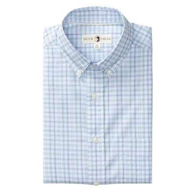 Cotton Twill Sport Shirt - Serenity Blue