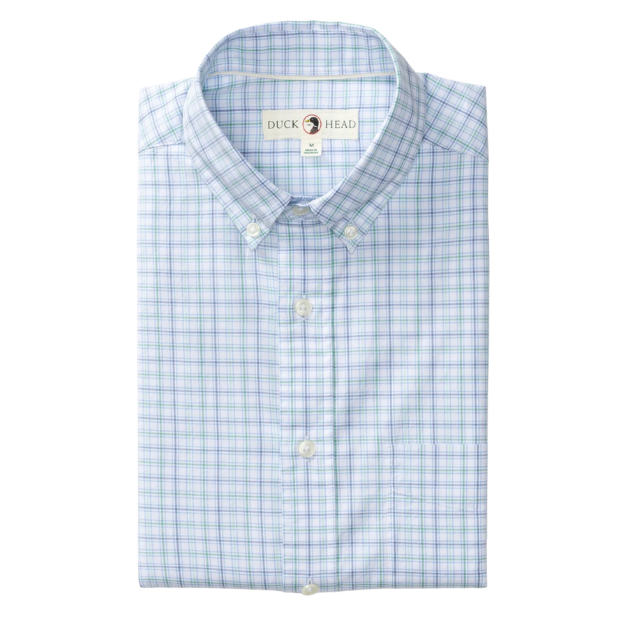 Cotton Twill Sport Shirt - Serenity Blue
