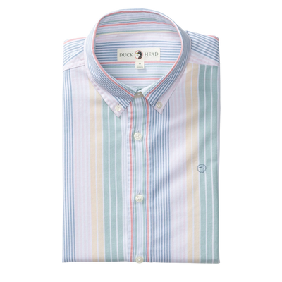 Cotton Oxford Sport Shirt - Prescott Stripe