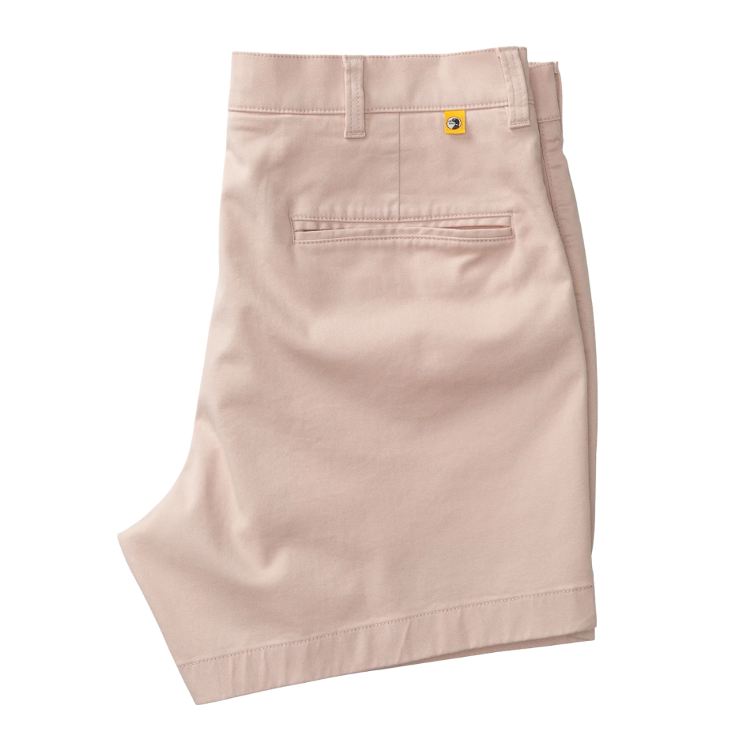 5" Gold School Short - Washed Pink