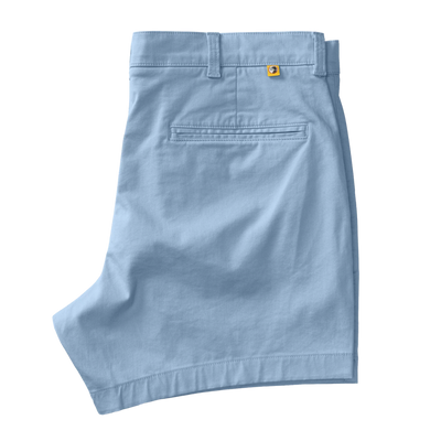 5" Gold School Short - Chambray Blue