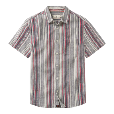 Freshwater Short Sleeve Button Down - Americana Stripe