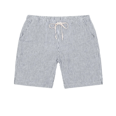 Bo Linen Drawstring Short - Lines