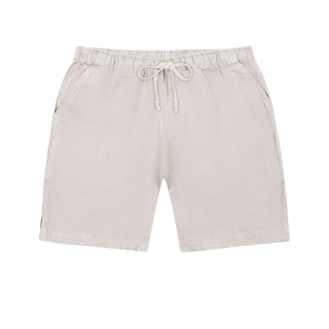 Bo Linen Drawstring Short - Bone