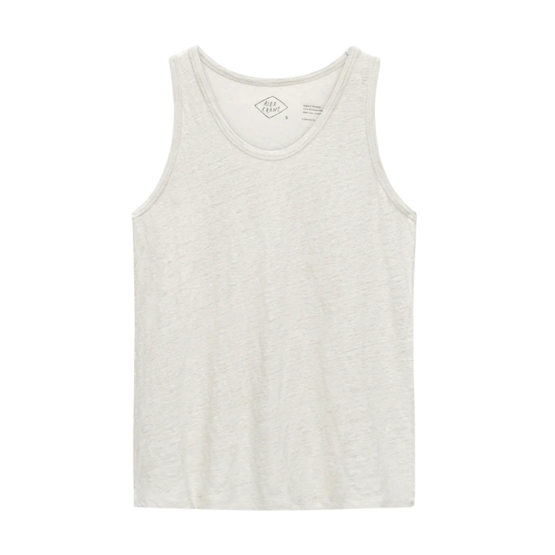 Knit Linen Tank Tee - Bone
