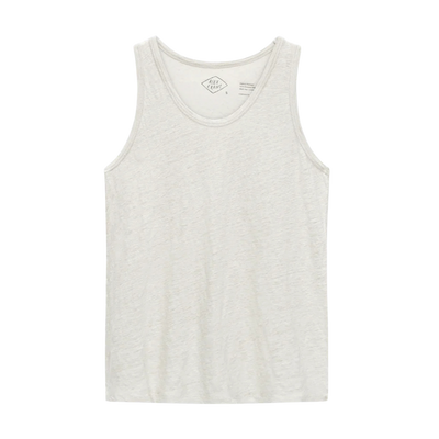 Knit Linen Tank Tee - Bone