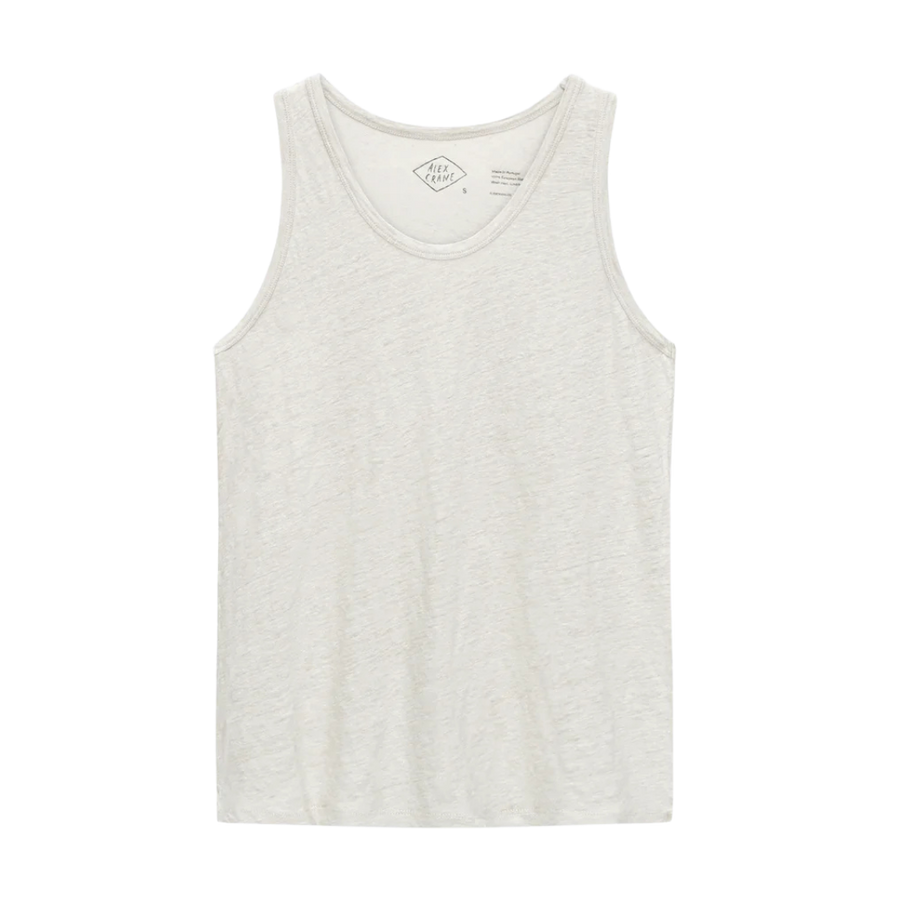 Knit Linen Tank Tee - Bone