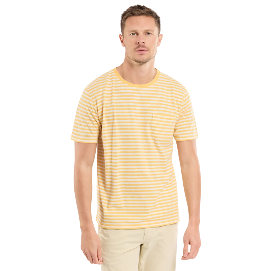Heritage Striped Breton Stripe - Yellow/Nature