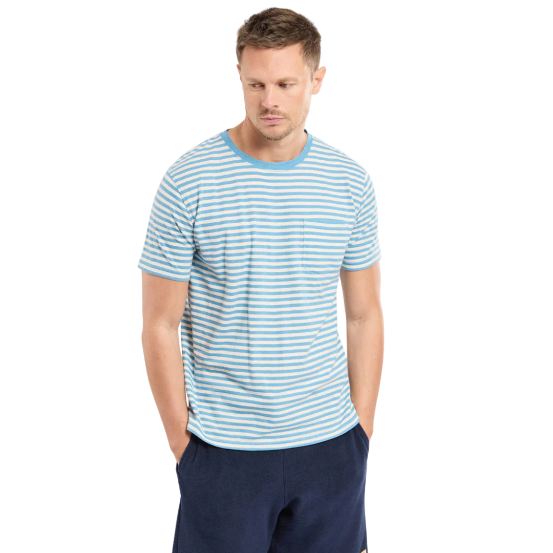 Heritage Striped Breton Stripe - Waterfall/Nature