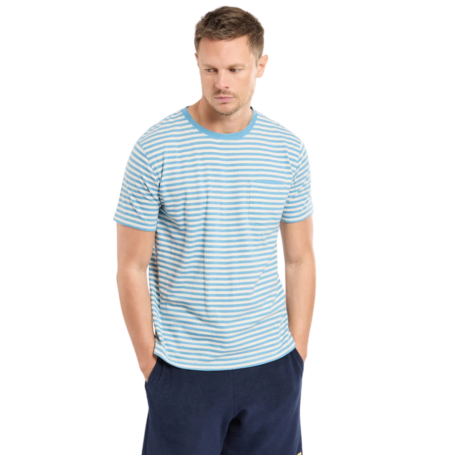 Heritage Striped Breton Stripe - Waterfall/Nature