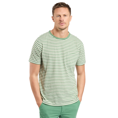 Heritage Striped Breton Stripe - Ivy/Nature