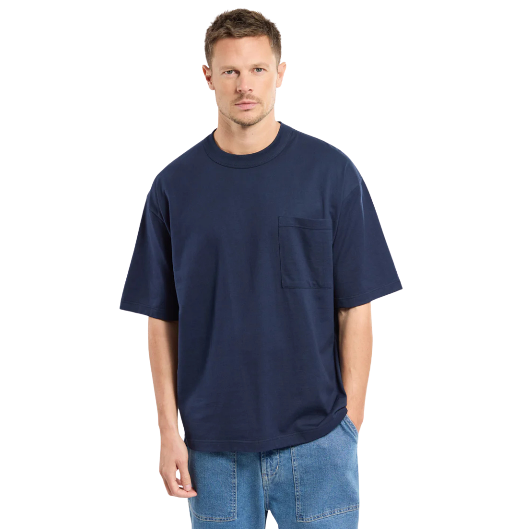 Heritage Loose Fit Pocket T-Shirt - Marine Deep