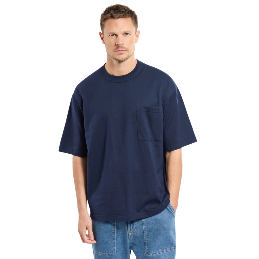Heritage Loose Fit Pocket T-Shirt - Marine Deep