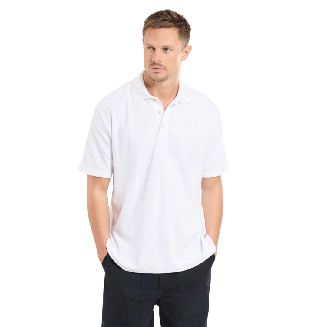 Heritage Terry Polo Shirt - Blanco