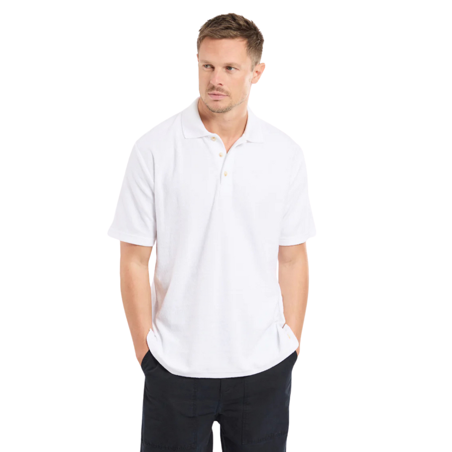 Heritage Terry Polo Shirt - Blanco