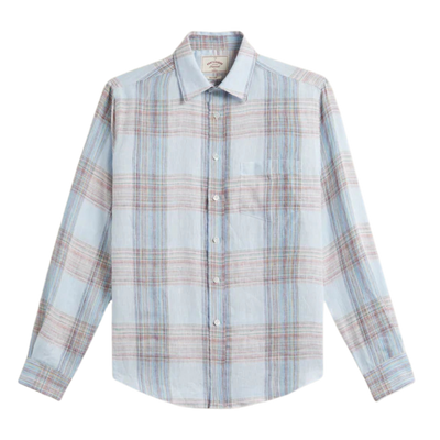 Camile Linen Shirt - Light Blue