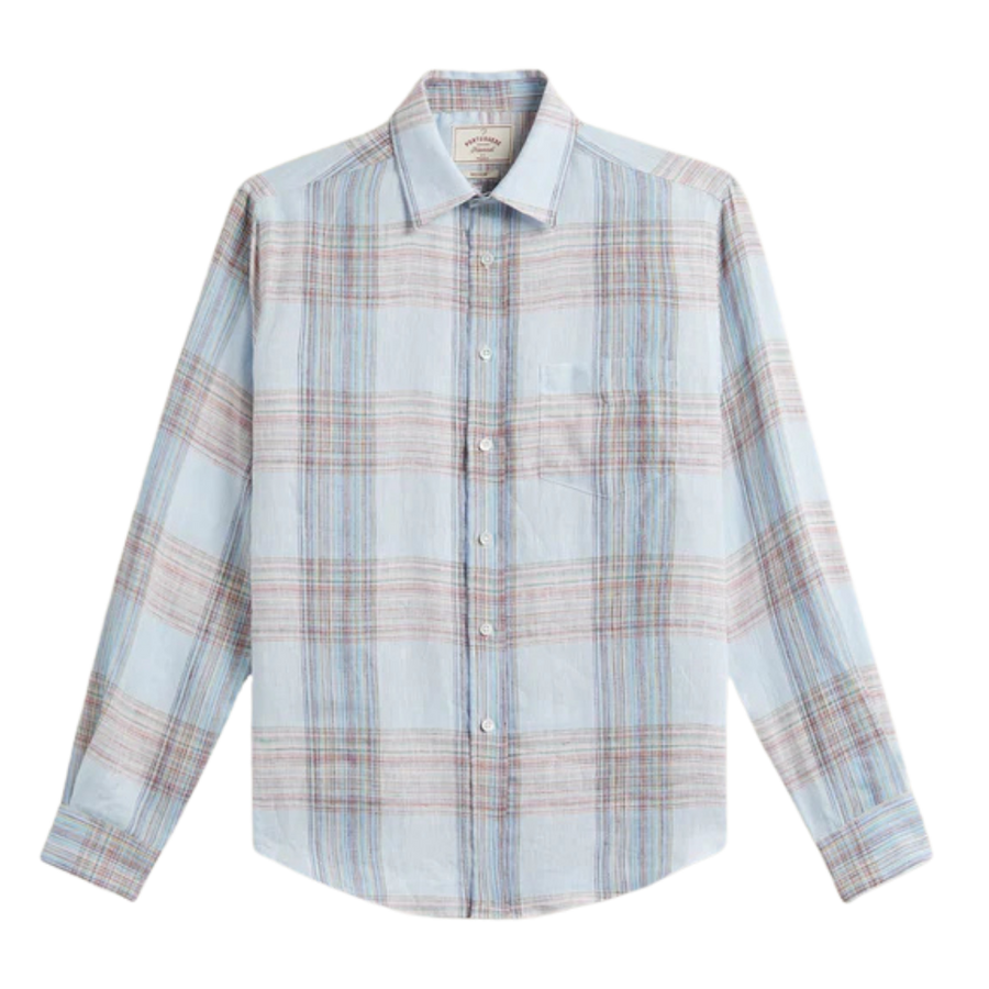 Camile Linen Shirt - Light Blue