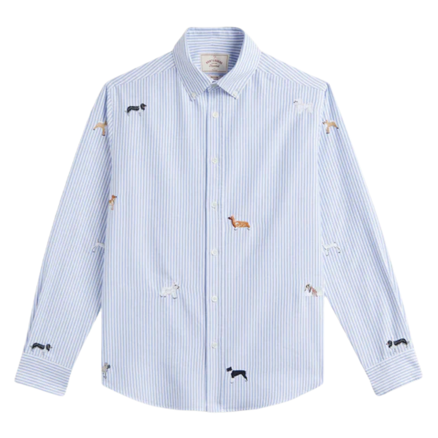 Dog's Oxford - Blue Stripe