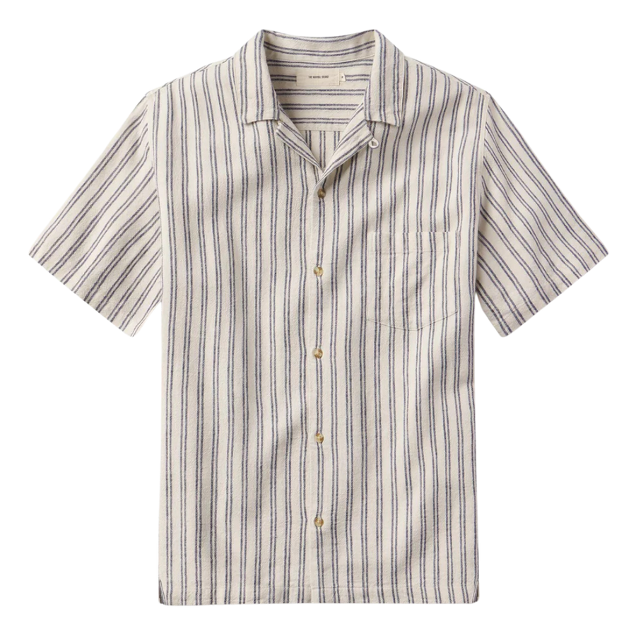 Freshwater Short Sleeve Resort Shirt - Vintage Blue Stripe