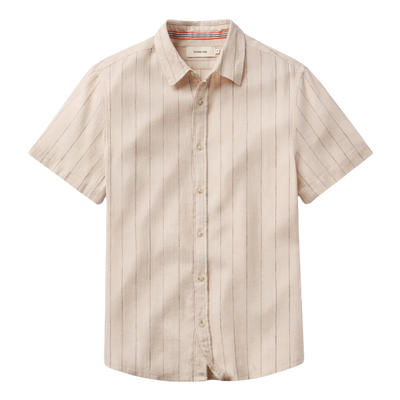 Freshwater Short Sleeve Button Down - Barolo Stripe