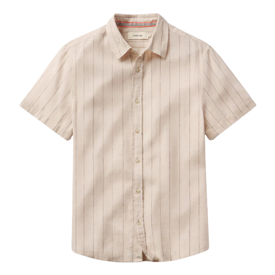 Freshwater Short Sleeve Button Down - Barolo Stripe