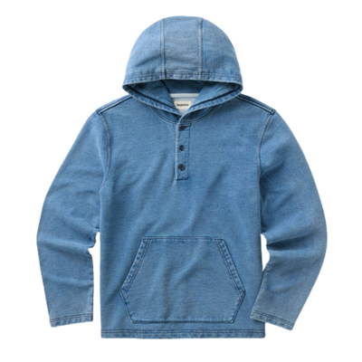 The Baja Pullover - Washed Indigo