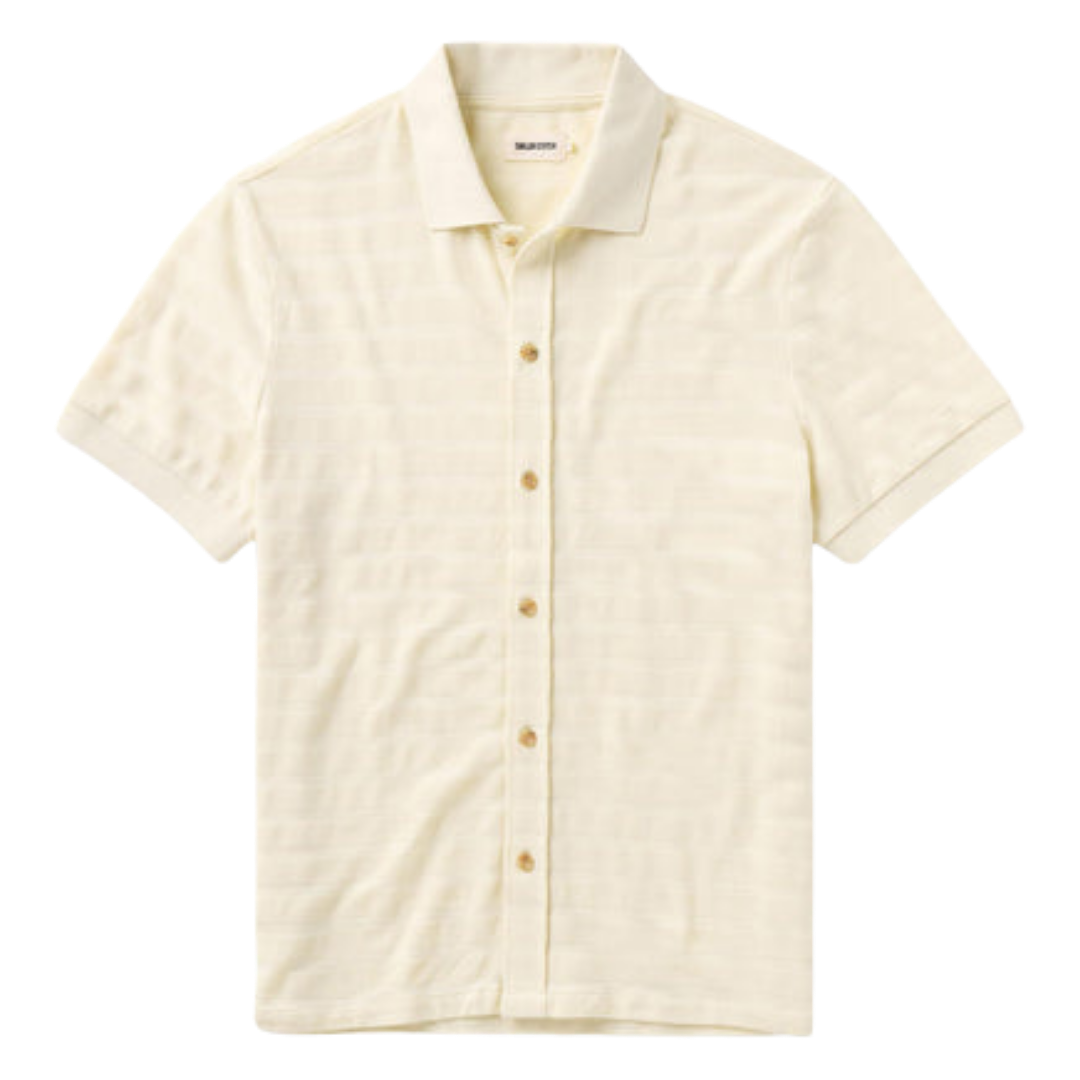 The Bywater Polo - Natural Knit Stripe