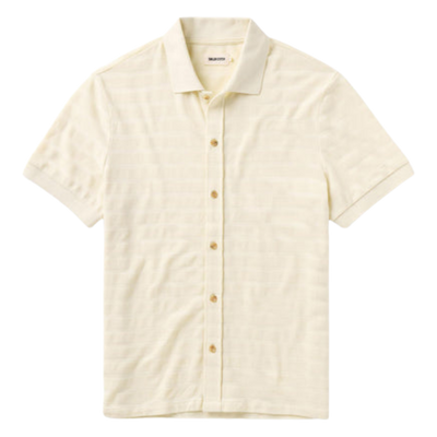 The Bywater Polo - Natural Knit Stripe