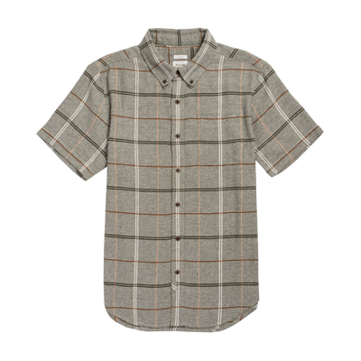 Jordan Slim Shirt - Olive Ember Grid