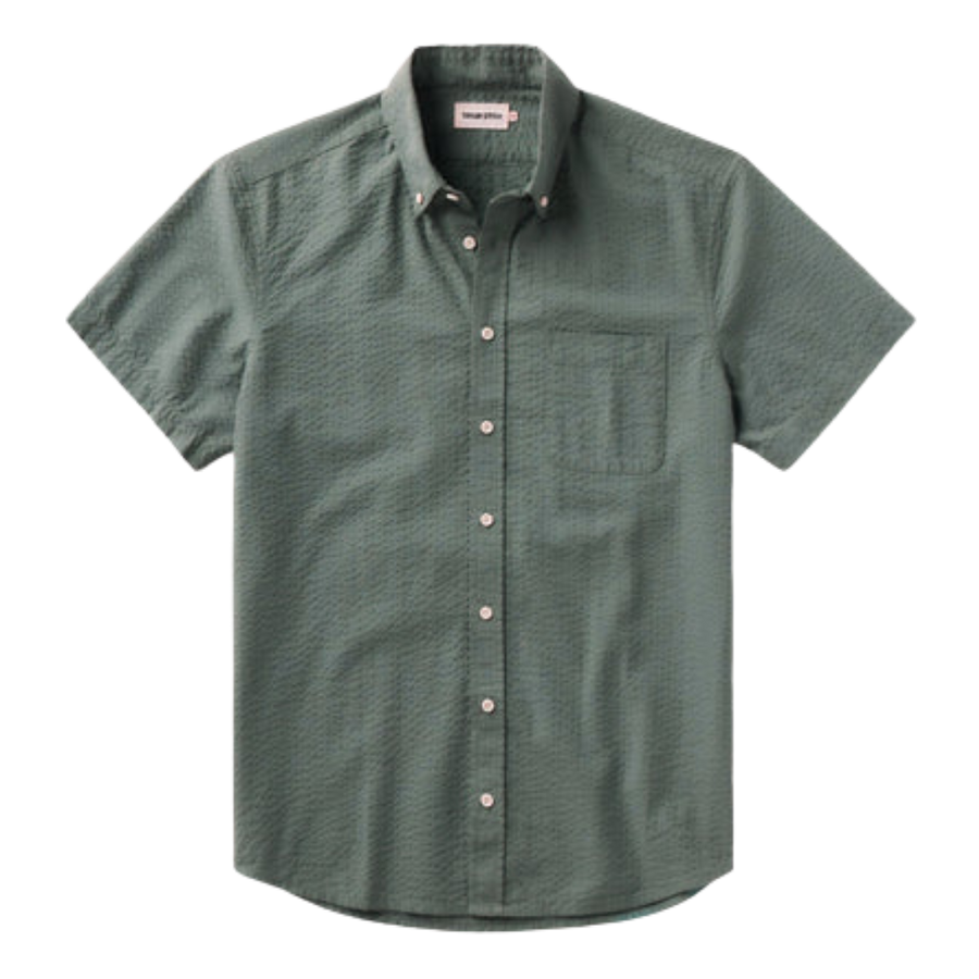 The Short Sleeve Seersucker Jack - Deep Sea