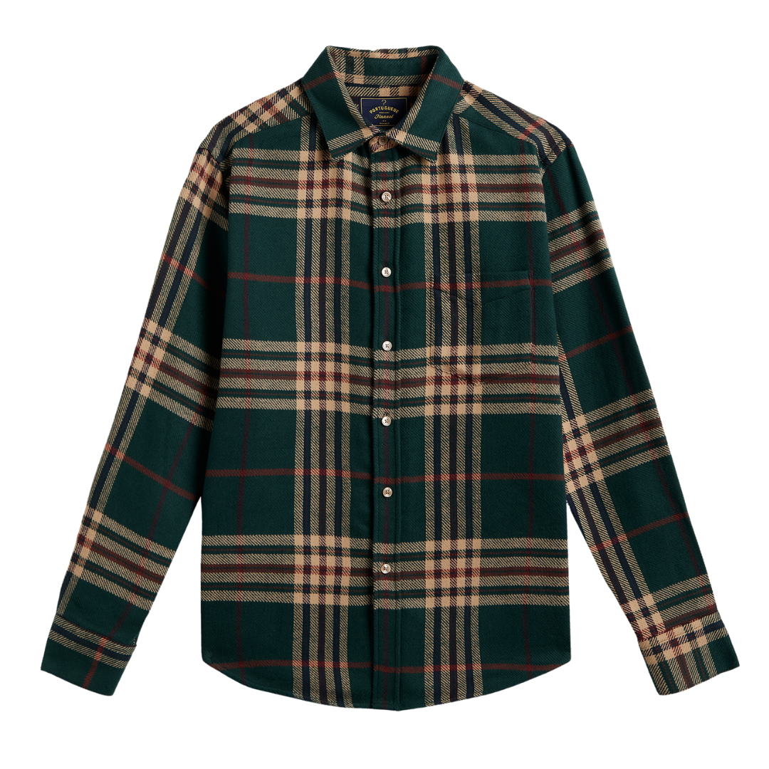 Cervo Plaid Shirt - Hunter Green
