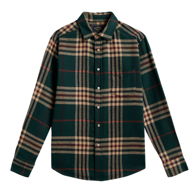 Cervo Plaid Shirt - Hunter Green
