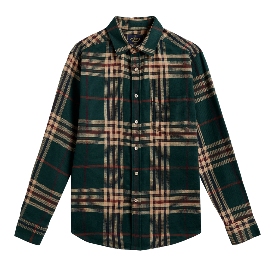 Cervo Plaid Shirt - Hunter Green