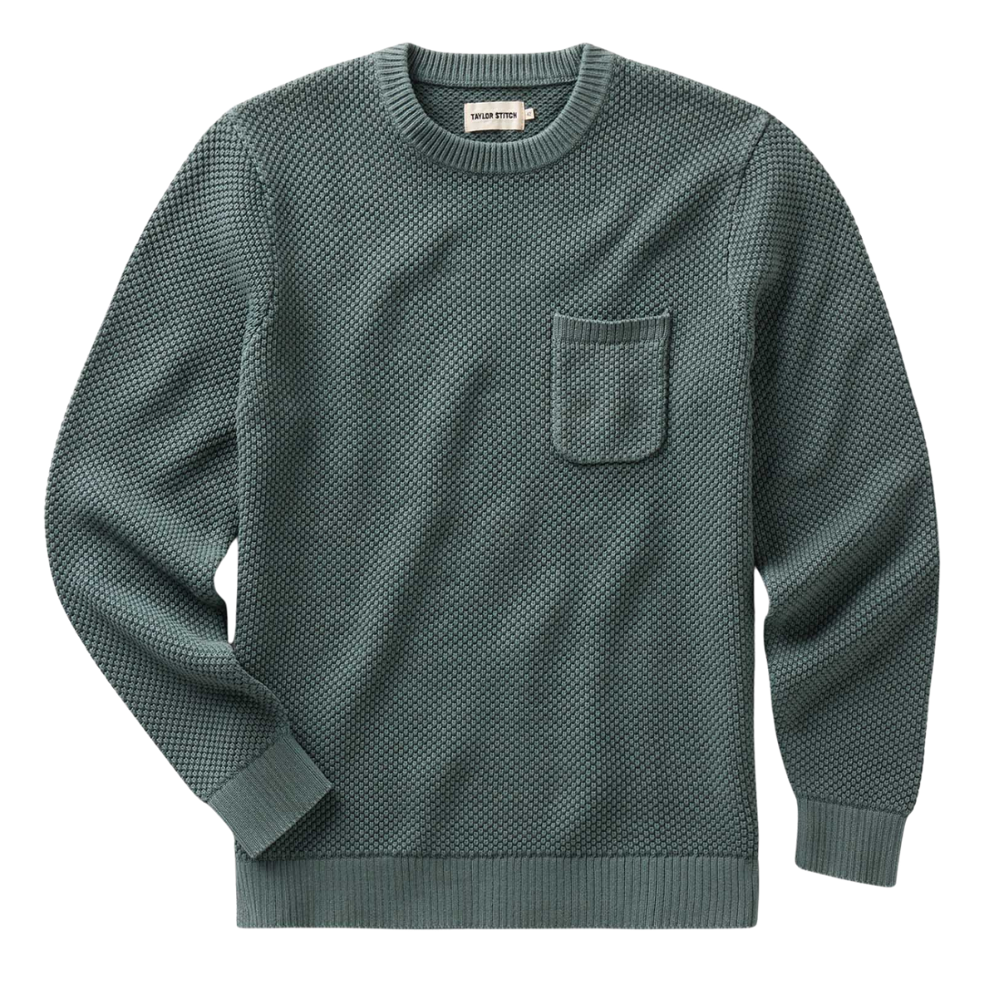 The Crawford Crew Sweater - Faded Spruce