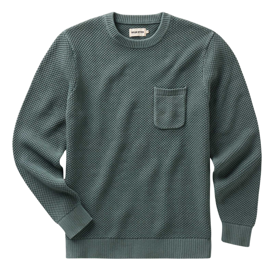 The Crawford Crew Sweater - Faded Spruce