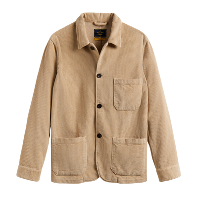 Labura Corduroy Chore Coat - Beige