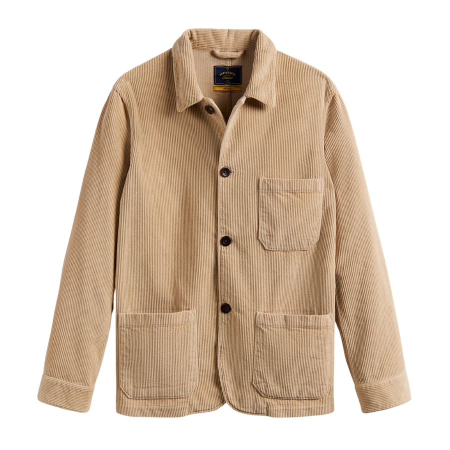 Labura Corduroy Chore Coat - Beige