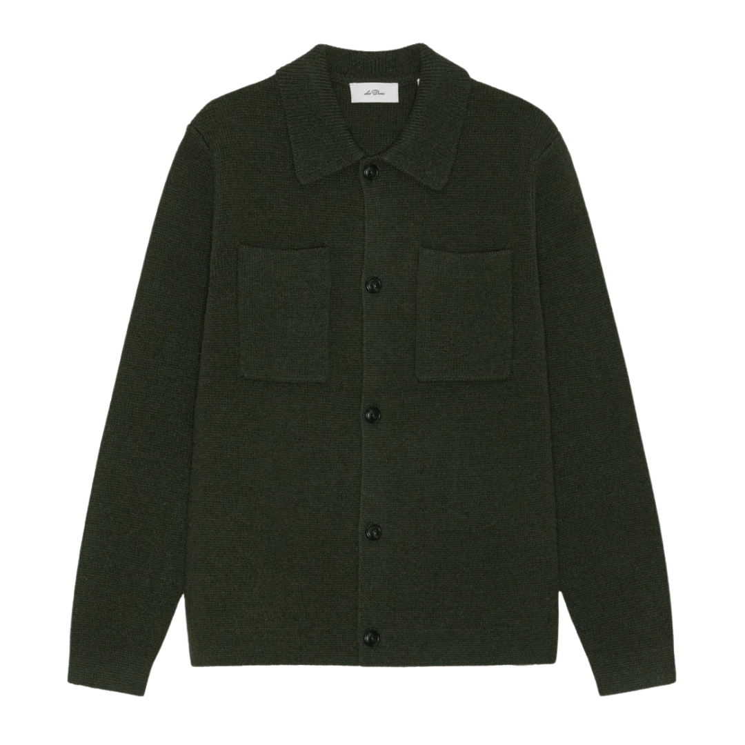 Milano Knit Overshirt - Rosin Green