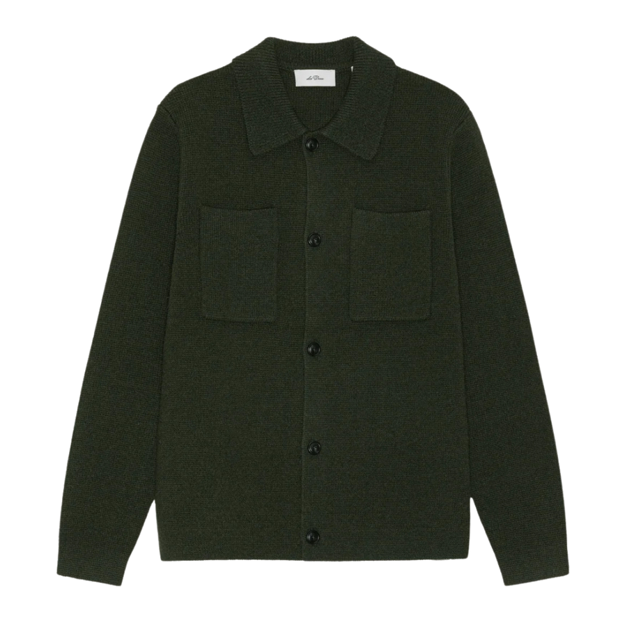 Milano Knit Overshirt - Rosin Green