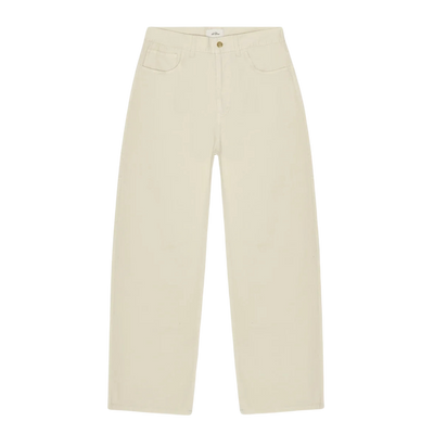 Roi Carpenter Herringbone Pants - Ivory
