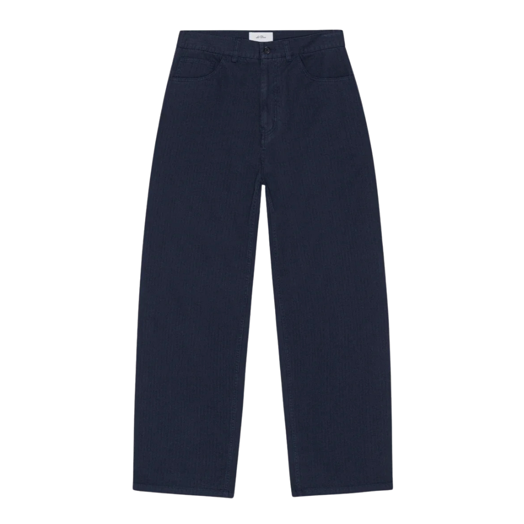 Roi Carpenter Herringbone Pants - Dark Navy