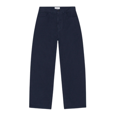 Roi Carpenter Herringbone Pants - Dark Navy