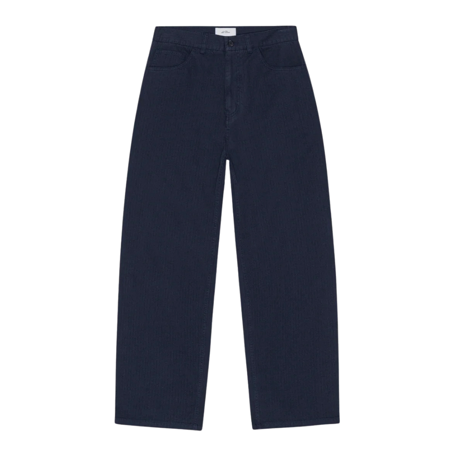 Roi Carpenter Herringbone Pants - Dark Navy