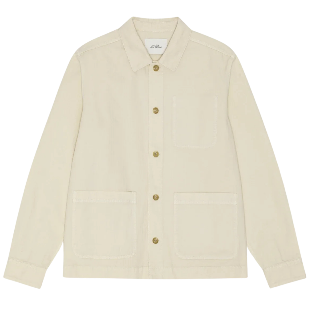 Herringbone Overshirt - Ivory