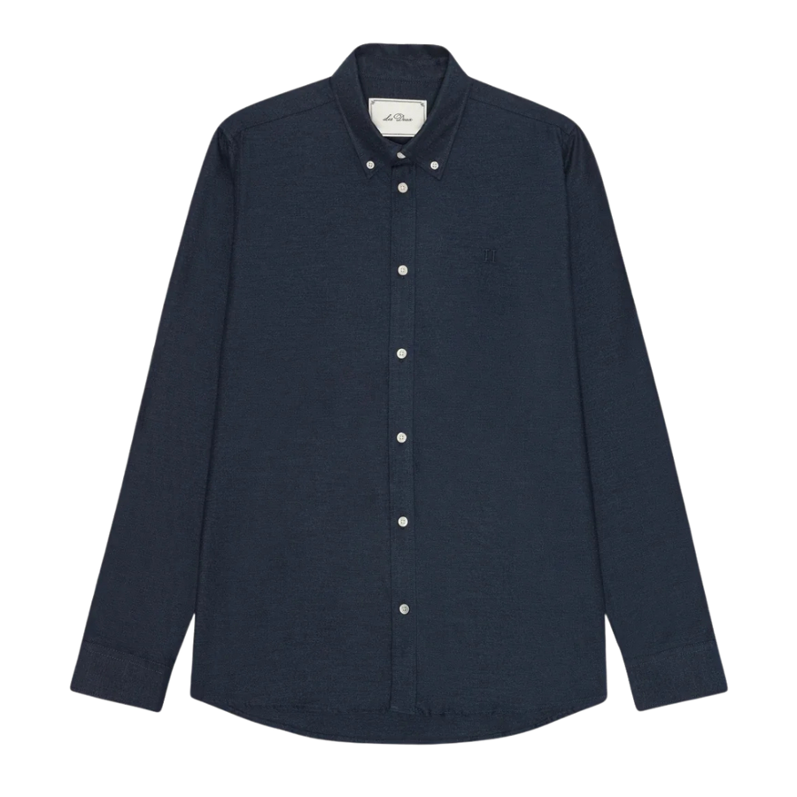 Solid Soft Flannel Shirt - Dark Navy