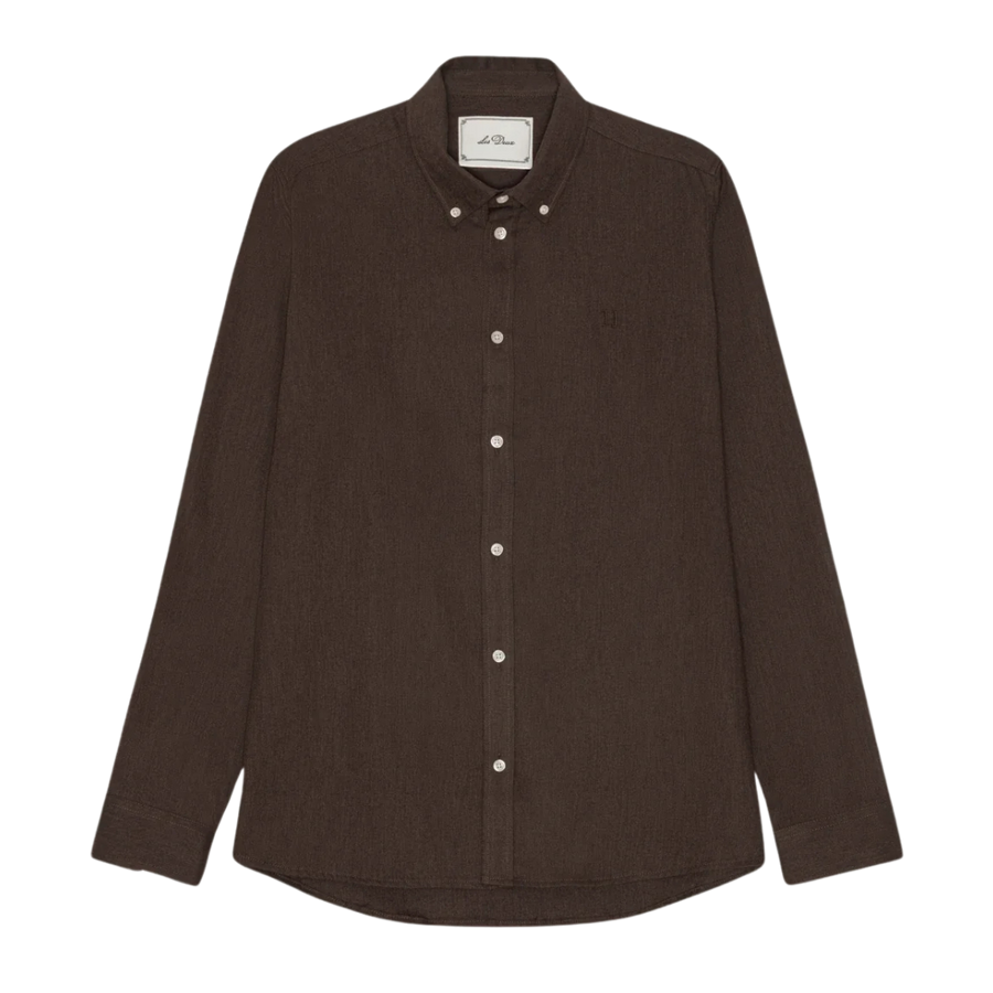 Solid Soft Flannel Shirt - Delicioso Brown