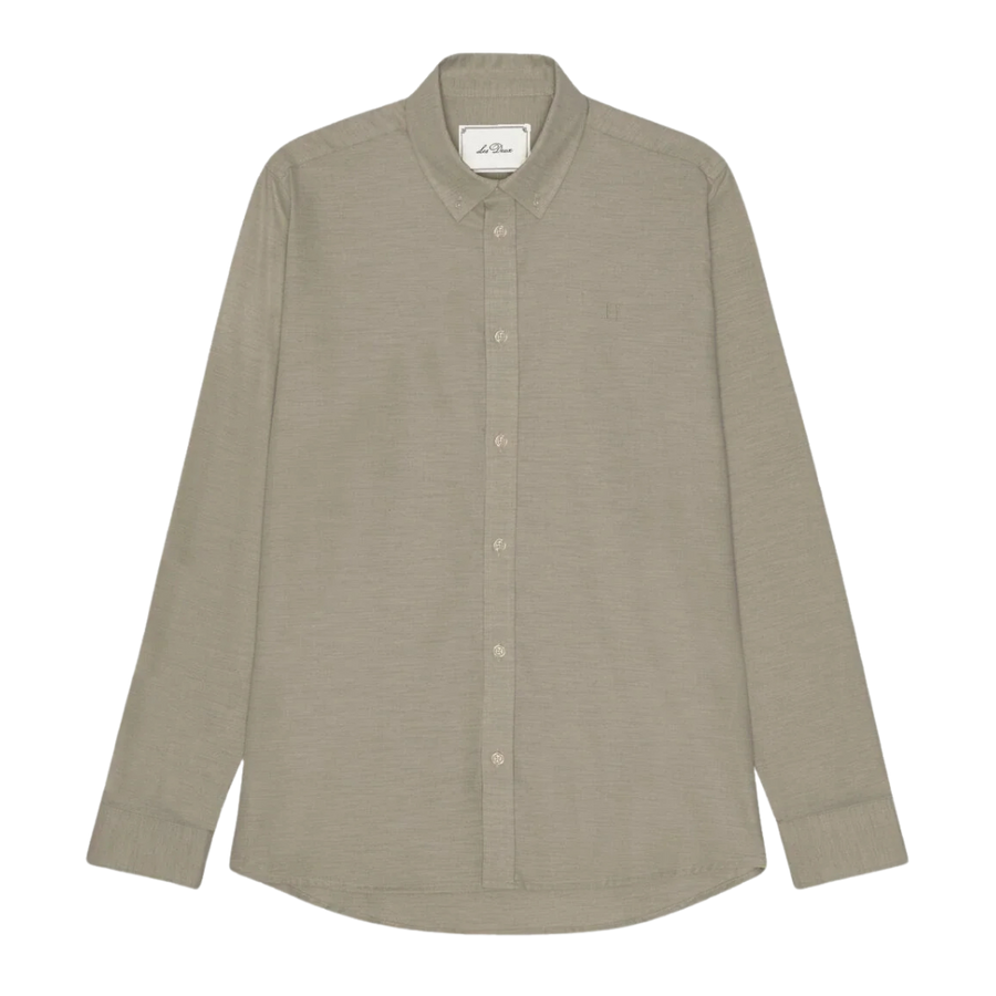 Solid Soft Flannel Shirt - Laurel Oak Sand