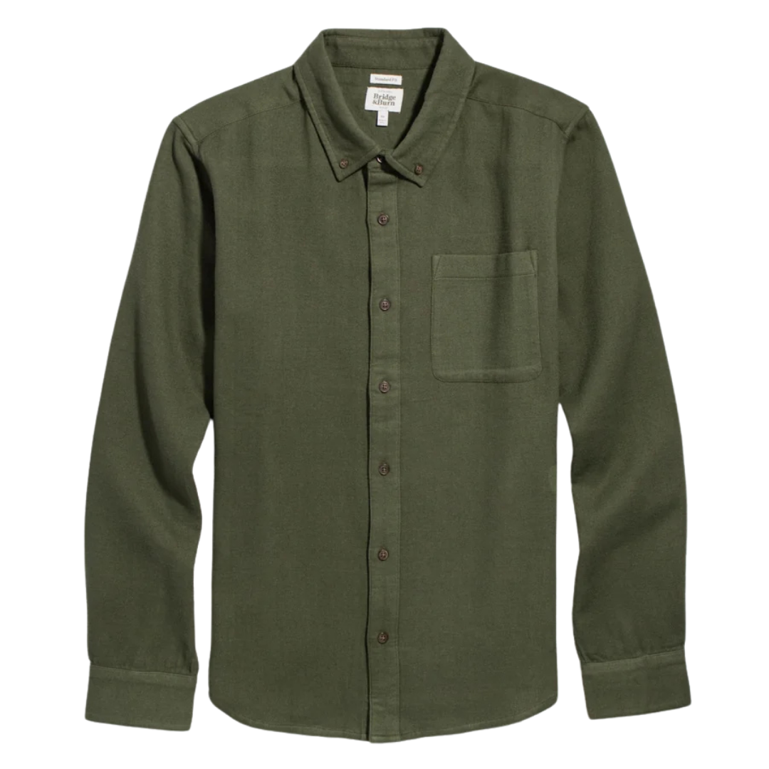 Sutton Slim Shirt - Pine Flannel