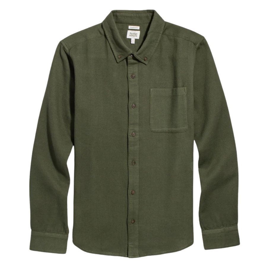 Sutton Slim Shirt - Pine Flannel
